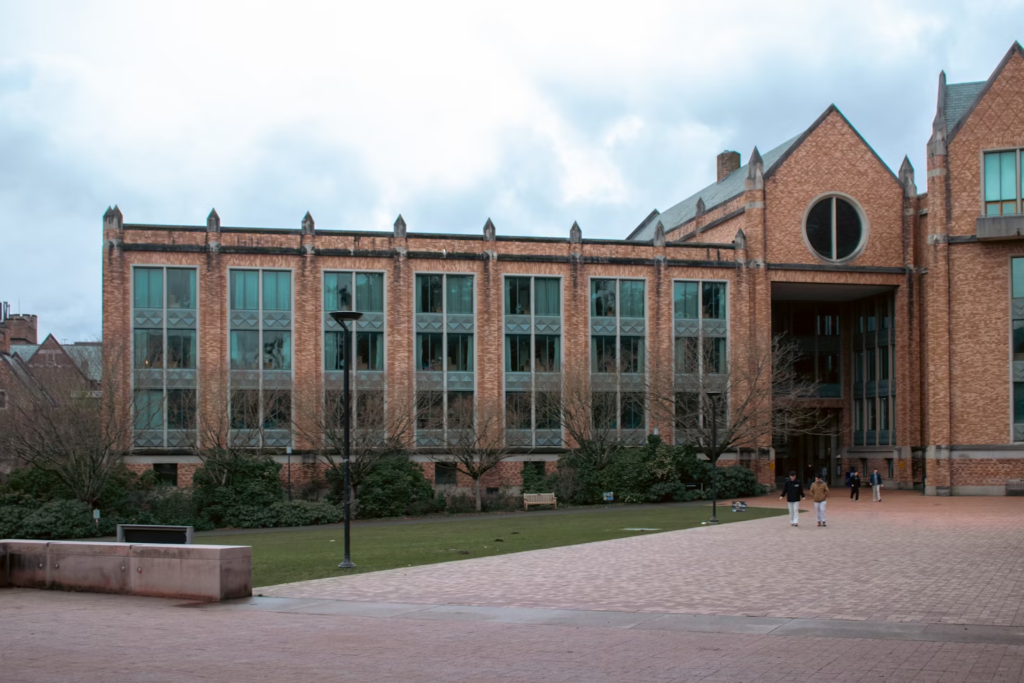 a library in a university